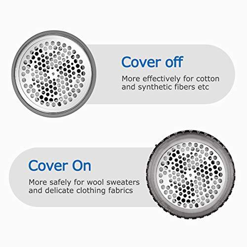  BEAUTURAL Fabric Shaver and Lint Remover, Sweater Defuzzer with  2-Speeds, 2 Replaceable Stainless Steel Blades, Battery Operated, Remove  Clothes Fuzz, Lint Balls, Pills, Bobbles Gray : Industrial & Scientific