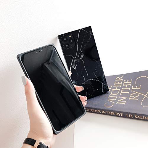 Cocomii Square Marble iPhone 11 Pro Case, Slim Thin Glossy Soft Flexible TPU Silicone Rubber Gel Trunk Box Square Edges Fashion Phone Case Bumper Cover Compatible with Apple iPhone 11 Pro 5.8" (Black) - lifewithPandJ