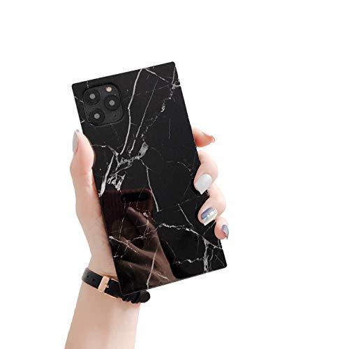 Cocomii Square Marble iPhone 11 Pro Case, Slim Thin Glossy Soft Flexible TPU Silicone Rubber Gel Trunk Box Square Edges Fashion Phone Case Bumper Cover Compatible with Apple iPhone 11 Pro 5.8" (Black) - lifewithPandJ
