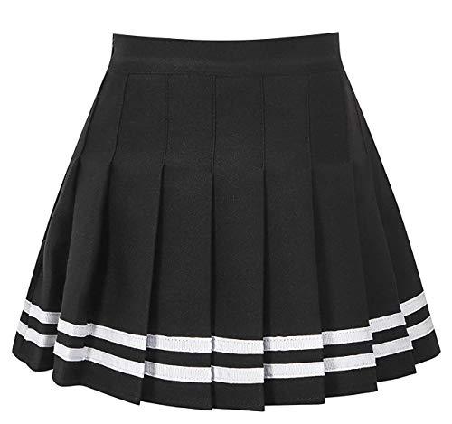 GOLDSTITCH Women Girls high Waisted Pleated Skater Tennis School Skirt Uniform Skirts - lifewithPandJ
