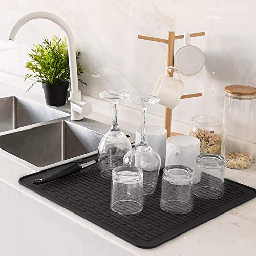 Shop for Dish Drying Mat Flexible Silicone Rubber Mat Heat Resistant  Silicone Trivet Counter Top Mat Dish Draining Mat Sink Mat Place Mat  Kitchen Sink Mat at Wholesale Price on
