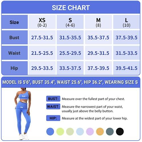 RUUHEE Workout Sets for Women Seamless 2 Piece Outfits Strap Sports Bra  Matching Leggings Yoga Gym Activewear, Black, Small : : Clothing,  Shoes & Accessories